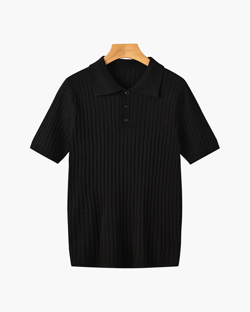 GIMCHEON Knitted Polo Shirt